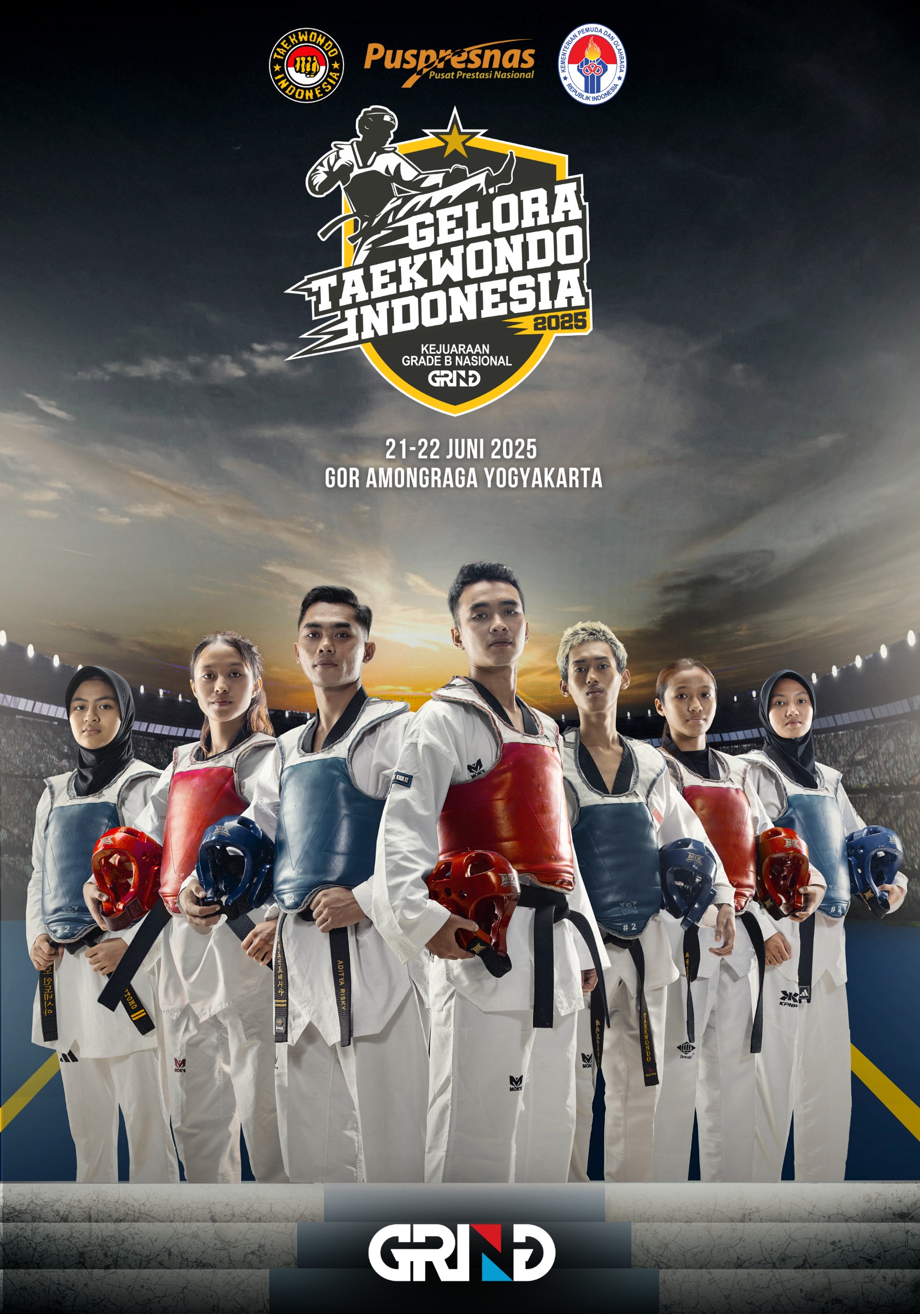 Kejuaraan GELORA TAEKWONDO INDONESIA CHAMPIONSHIP 2025 GRIND ti-gejawantc.com